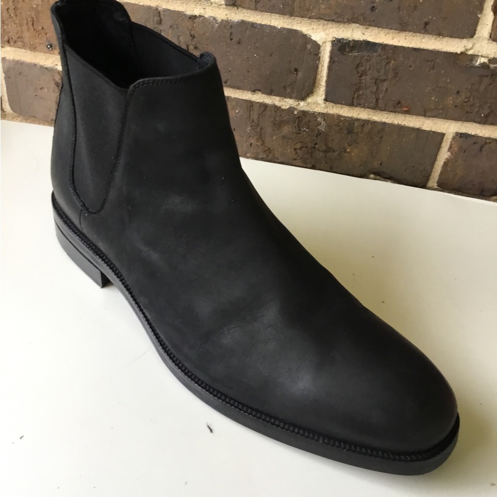 Cole Haan Black Men's Chukka Boot - Smooth Leather Slip-On